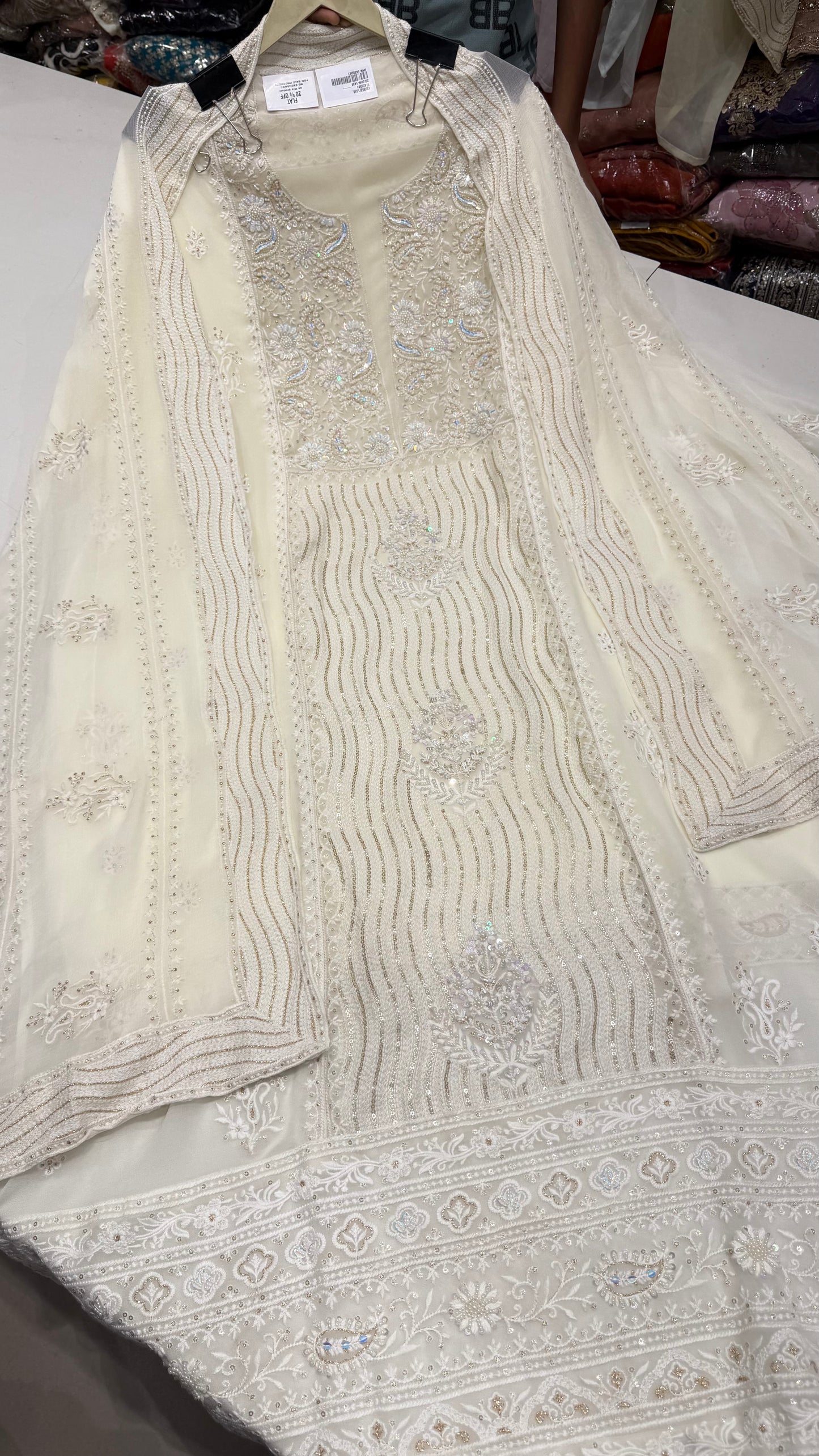 ✨ Noor-e-Chikankari Luxury Lakhnavi Suit