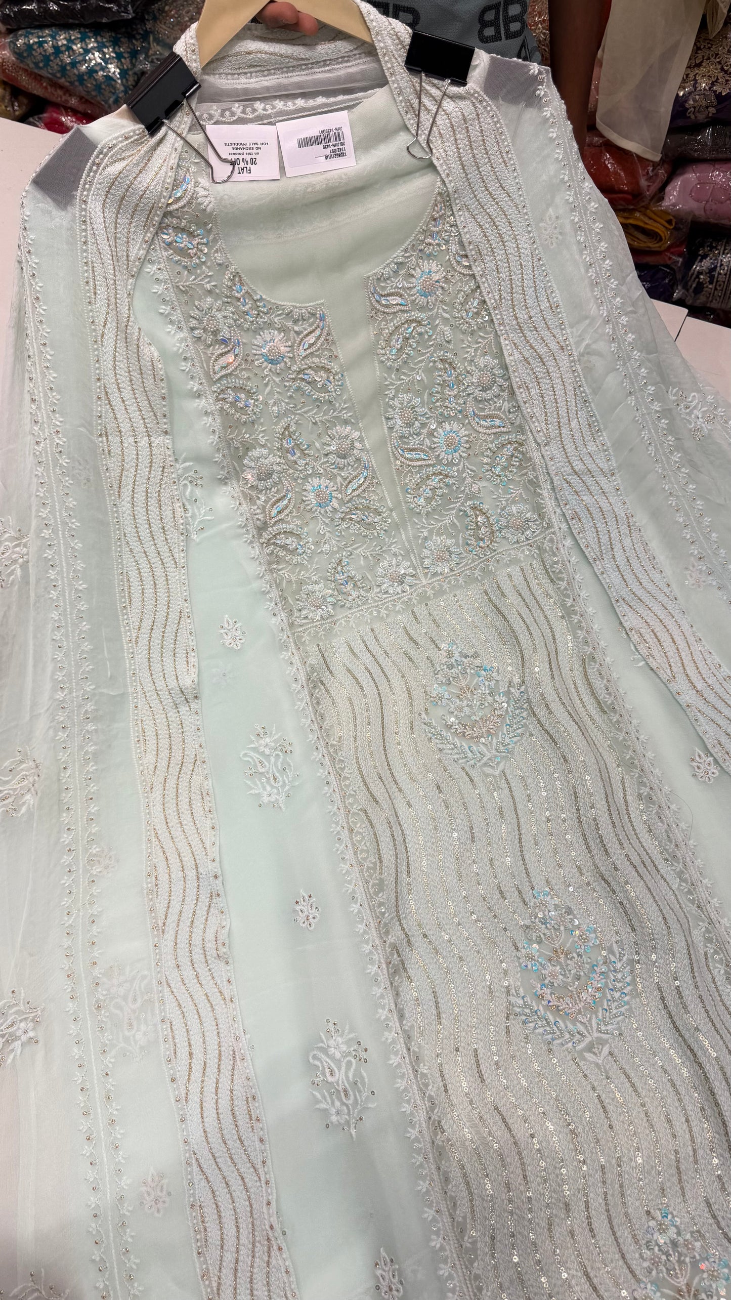 ✨ Noor-e-Chikankari Luxury Lakhnavi Suit
