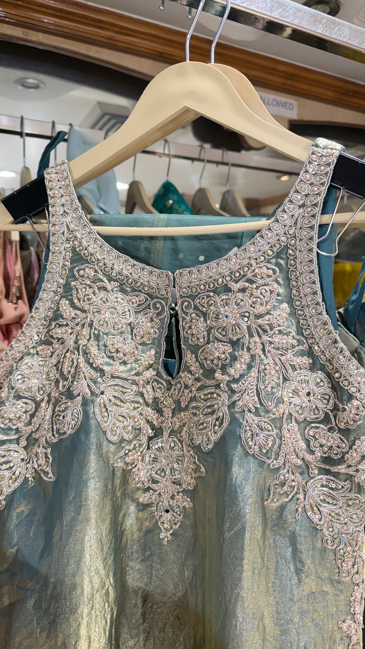 Readymade Glass orgenza designer zari work sharara suit