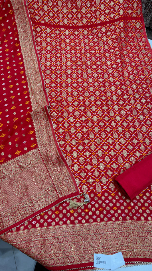 Mysore Georgett Handwork Suit