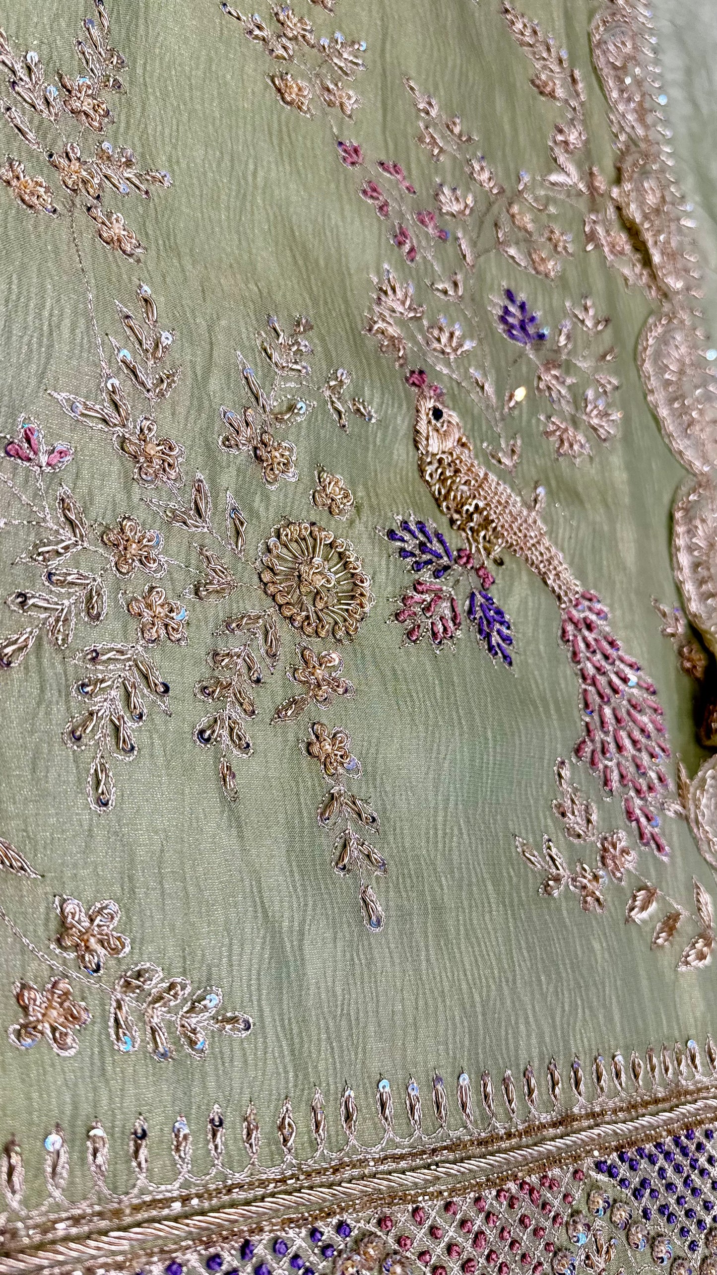 Zardozi • Dabka • Crush Tissue Suit