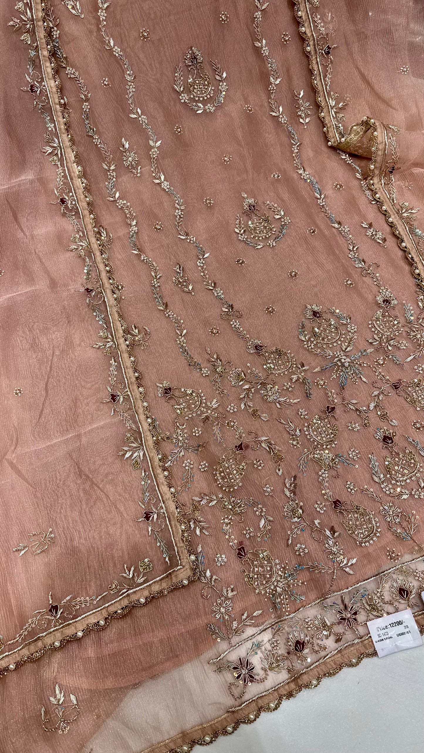 Glass Orgenza Hand Dabkawork Suit