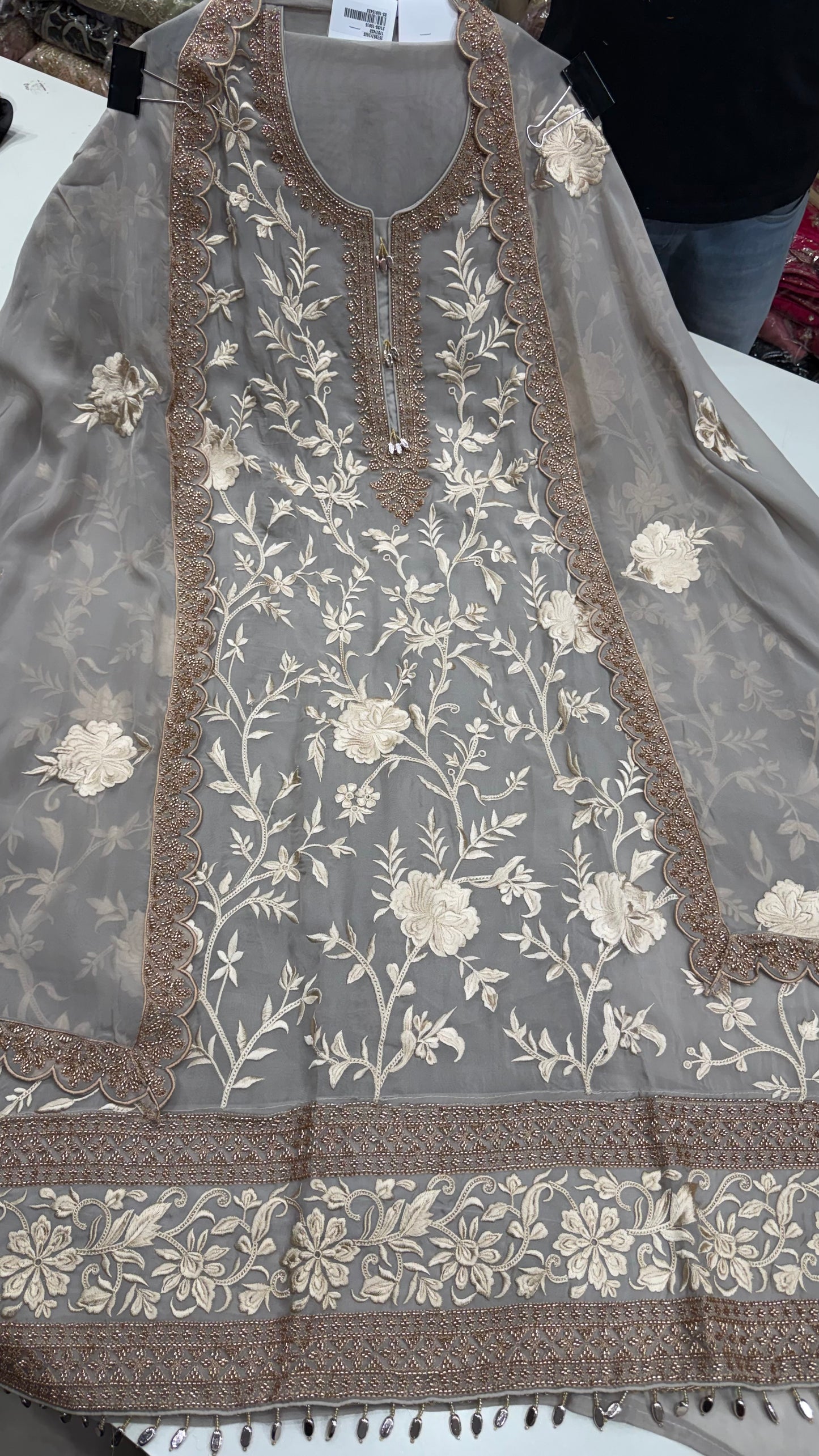 ✨ Meher Parsi Embroidered Pakistani Suit Set | US7228