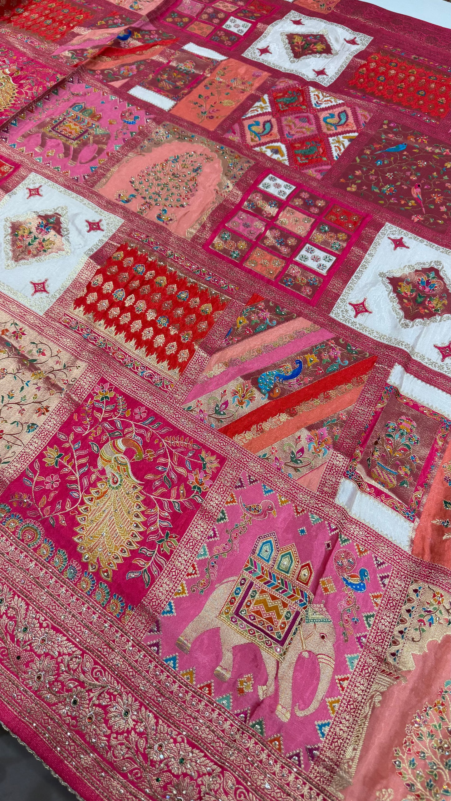 Royal Heritage Pure Banarasi Silk Saree with Exclusive Handwork & Heavy Pallu